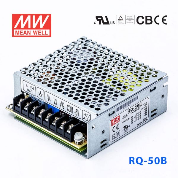RQ-50B 50W +5V6A +12V1.5A -5V1A -12V1
